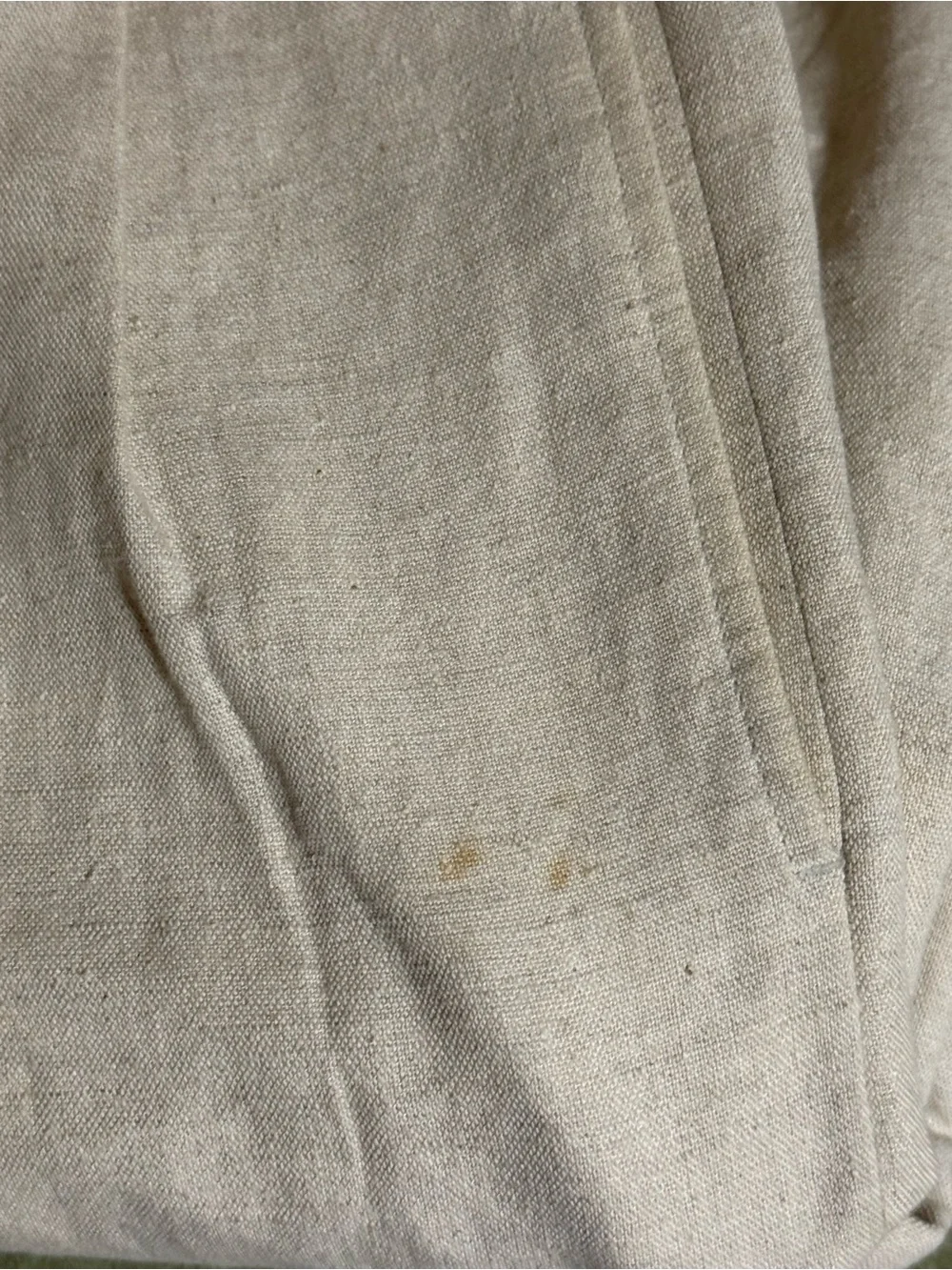 Perry Ellis Men's Beige Solid Linen-Blend Modern-Fit Dress Pants Size 36x32